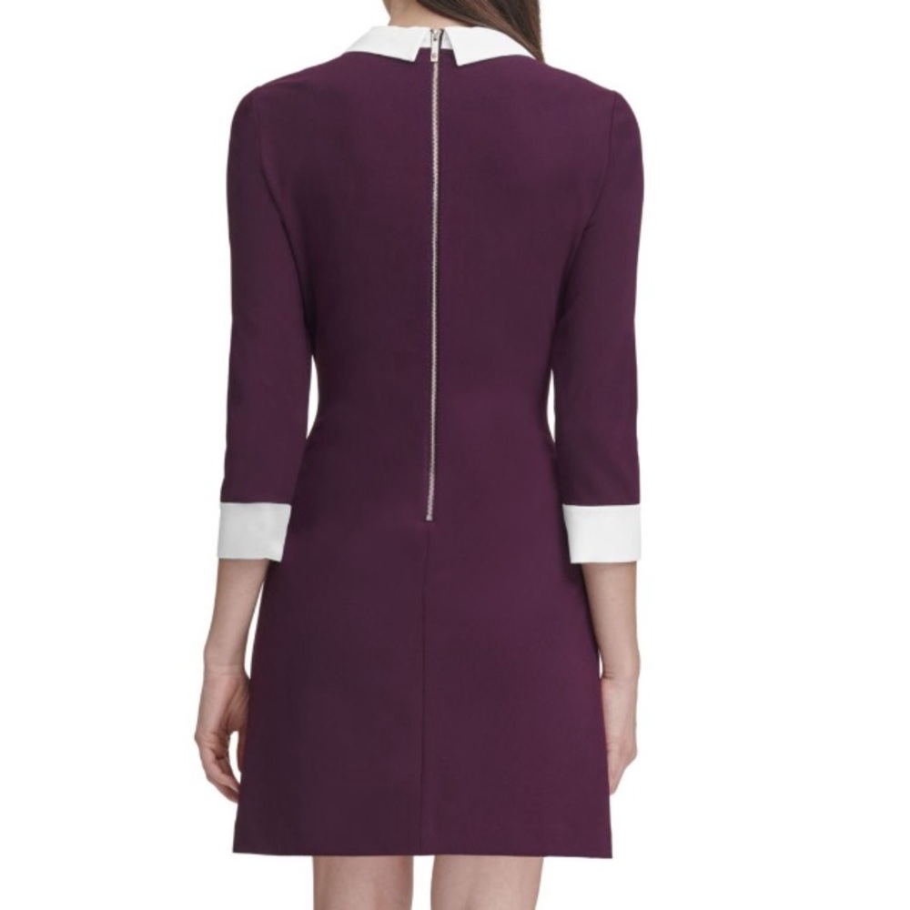 Tommy Hilfiger Collared Shift Dress Purple - Size 4 - NWOT - Picture 2 of 8